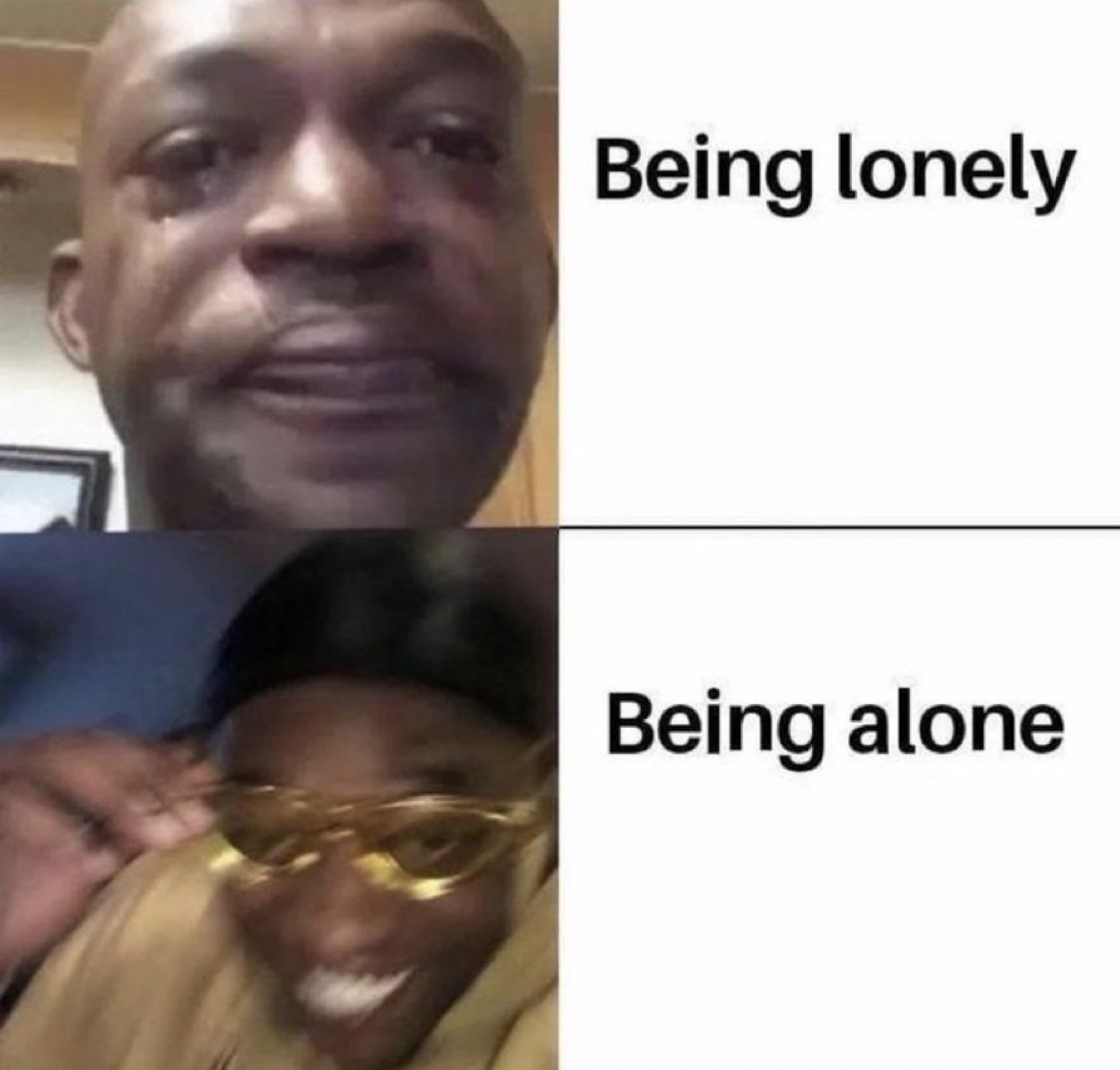 Sometimes you just need space