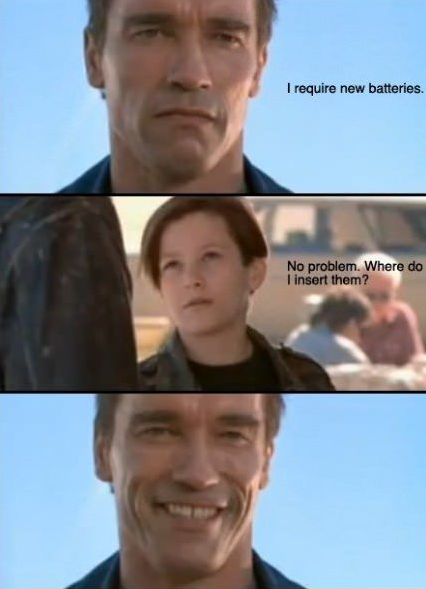 Arnold Schwarzenegger's face...priceless!