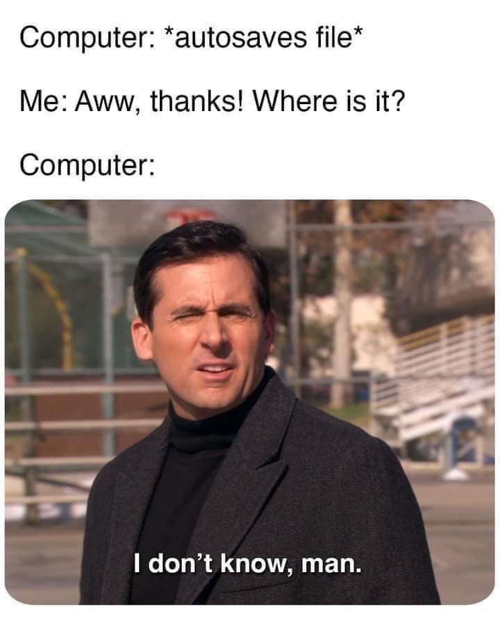 It happens sometimes