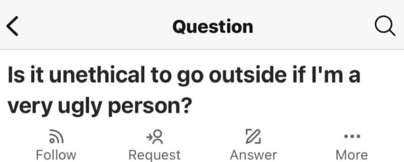 Asking for a friend