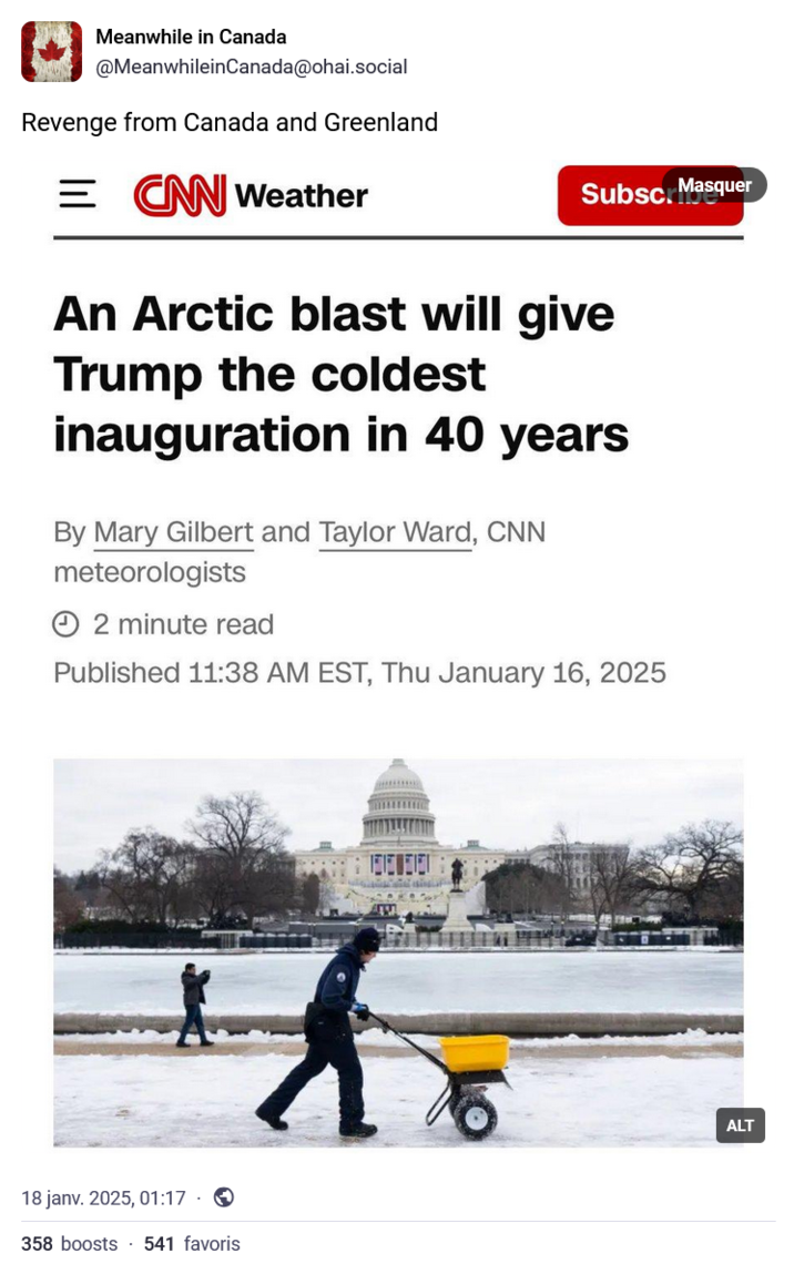 he just got to work and already beat climate change
