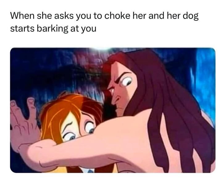 when you do the sex with her and the dog is jealous