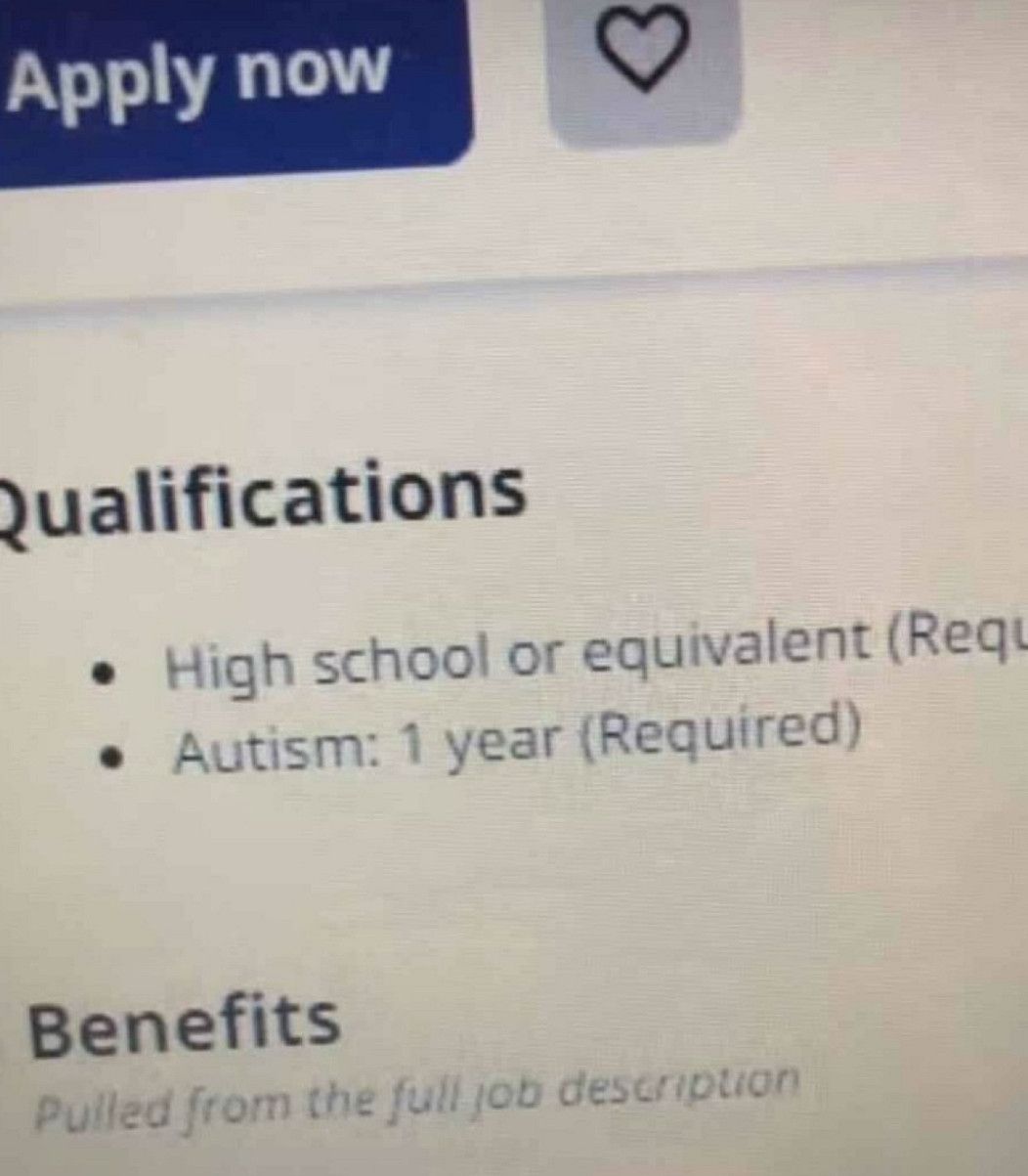 They said I'm overqualified..