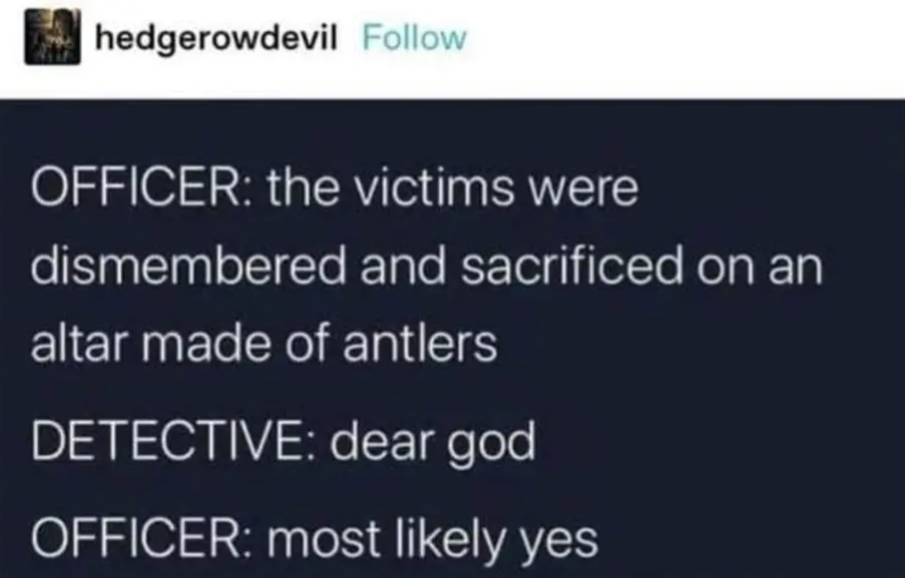 Oh deer...