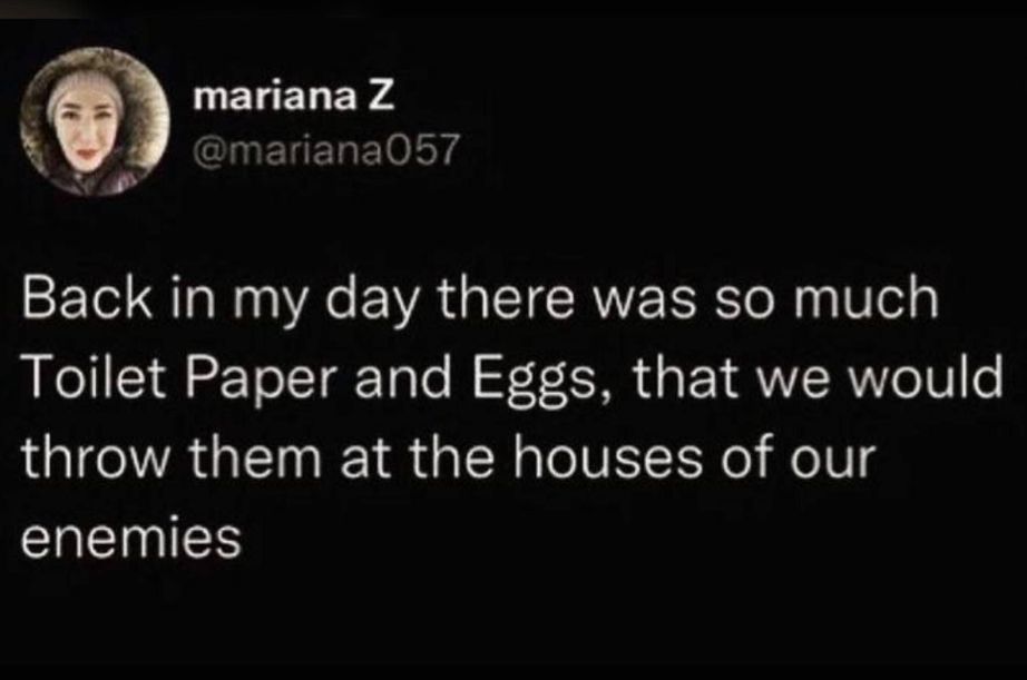 If you do it today, it's just a flex