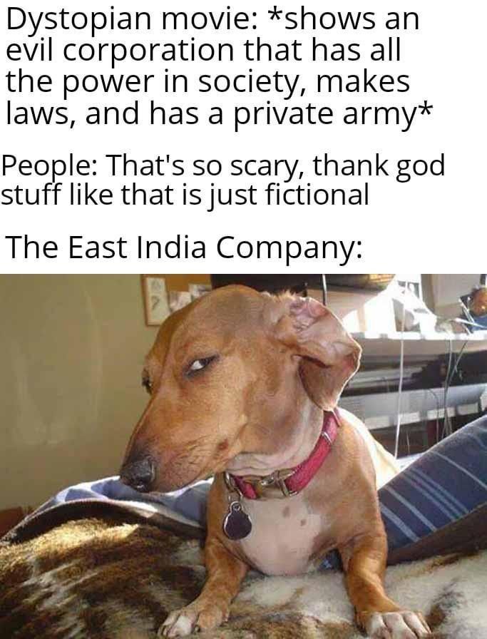 glad we don't have corporations that do that, but only government that do that, that's way different