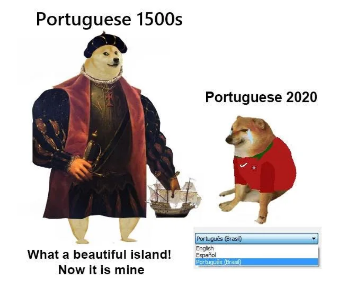 Portuguese (traditional) and Portuguese (simplified)