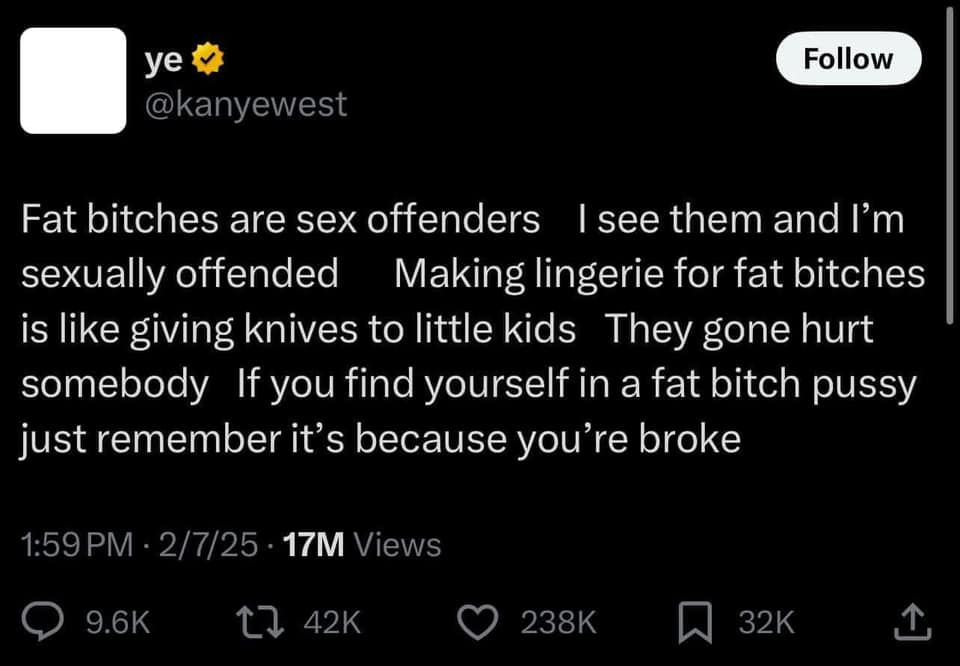 thanks, Kanye