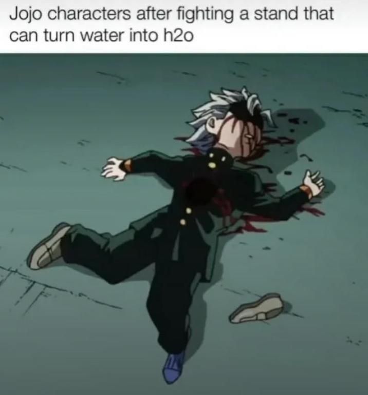 JoJo characters after fighting a stand that can see the swirls on cinnamon toast crunch