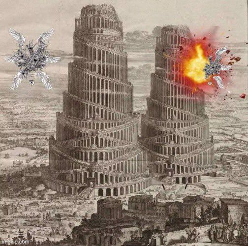 Twin towers of Babylon