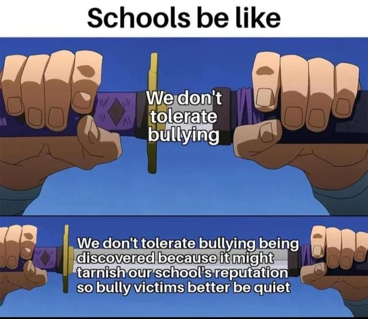 teachers instantly get Vietnam flashbacks when there's a bully