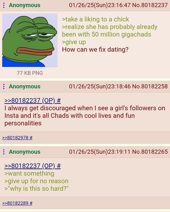 hey it's not no reason, it's one very bad reason