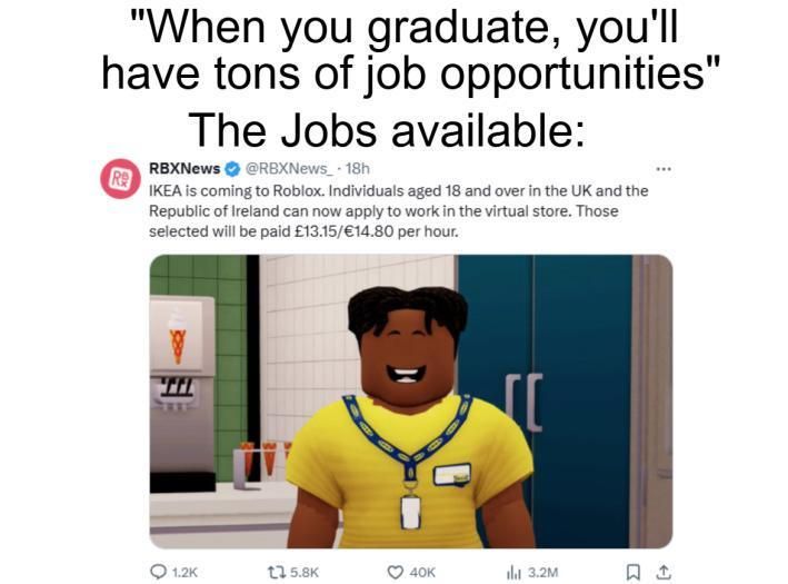 you'll be paid in robux