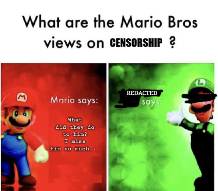 bro please just one more censorship and then everyone will be nice and happy bro