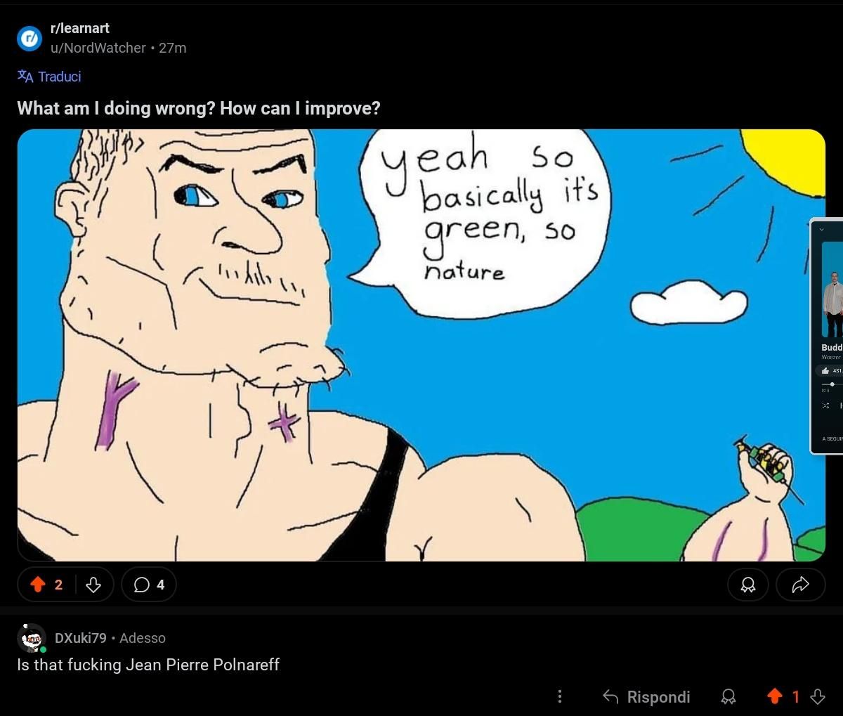 yeah he is
