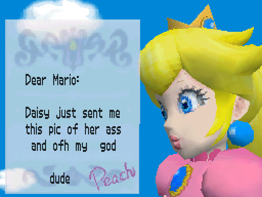 manwhile peach got like 5 pixels