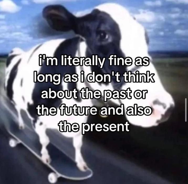 but you can imagine that cow spinning