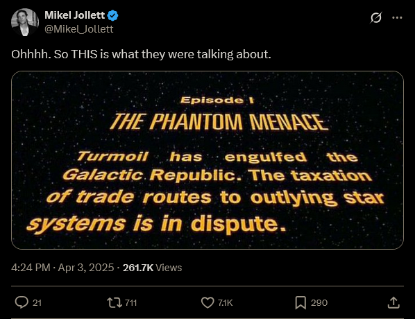 George Lucas was trying to tell us something
