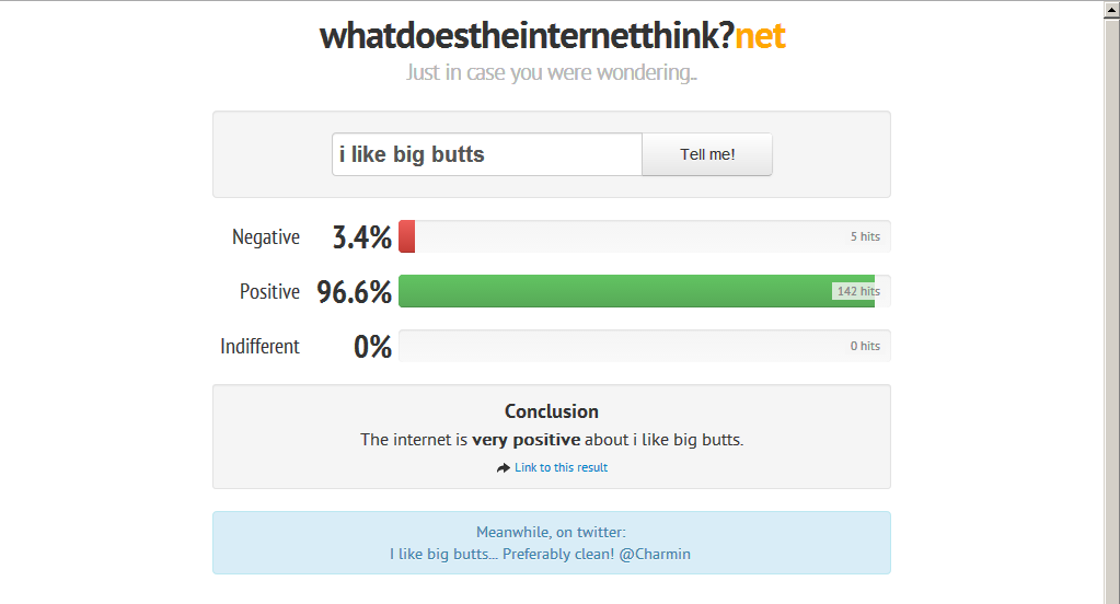 The internet likes it!!