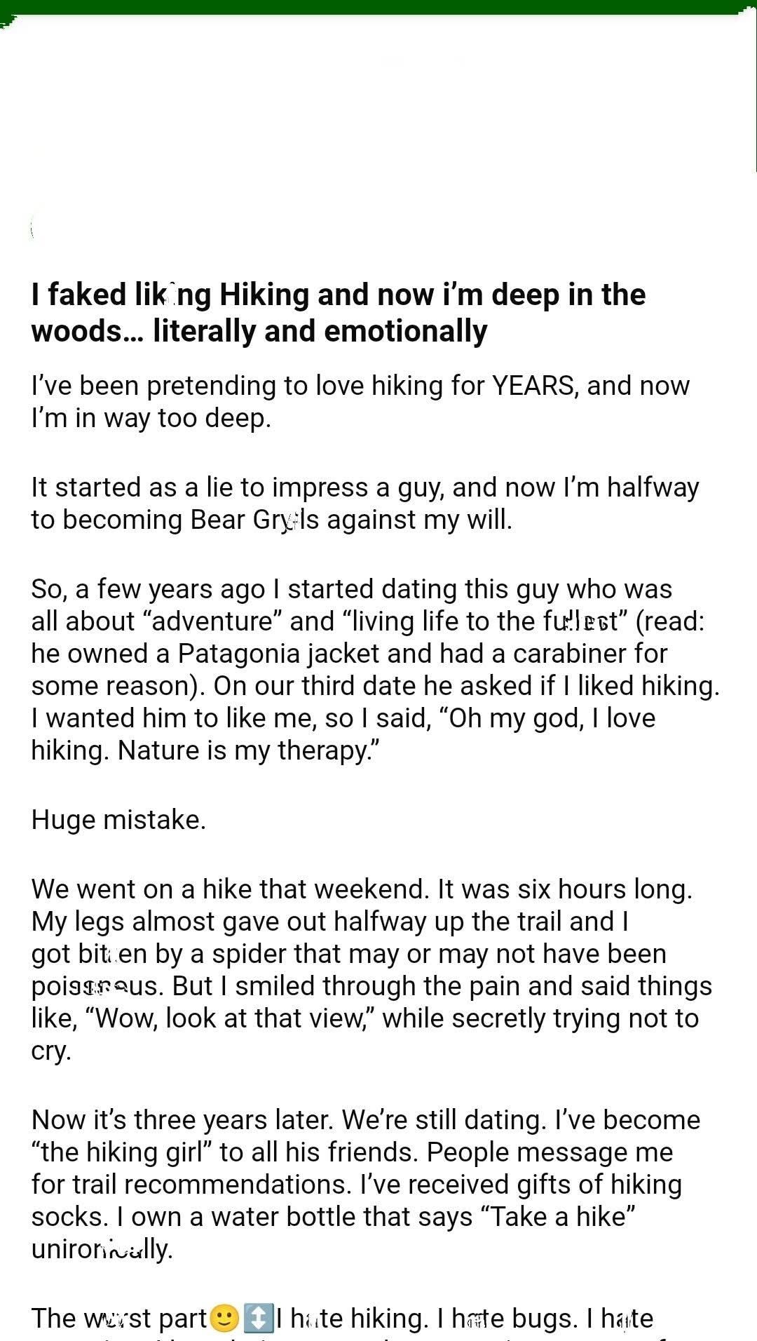 Hiking girl