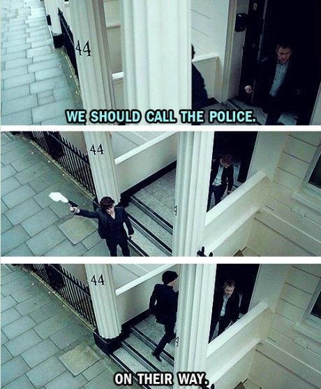The fastest way to get the cops.