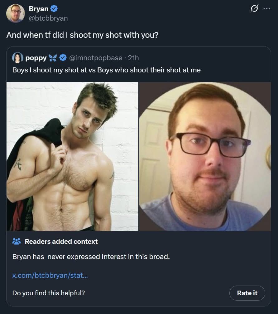 Bryan has standards