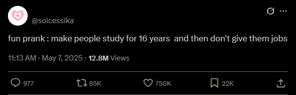 Bu-bu-but a degree will get you a job easily