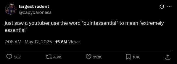 Five times more essential!