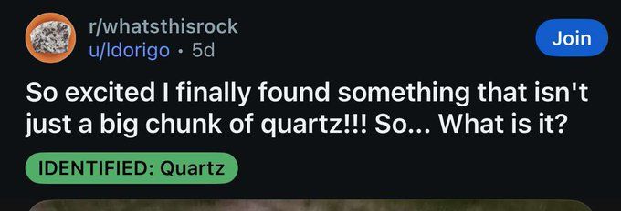 Gee I wonder what type of rock this is