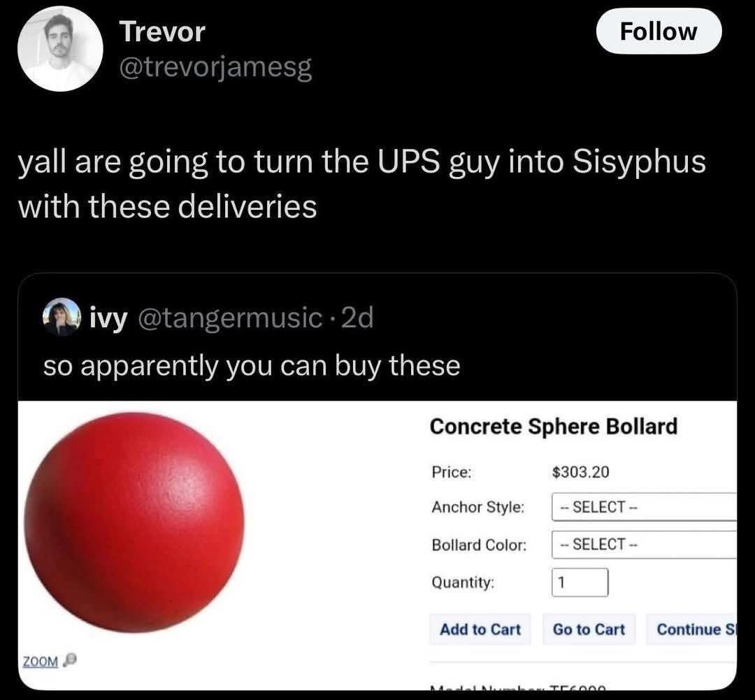Imagine the clown that that ball came from