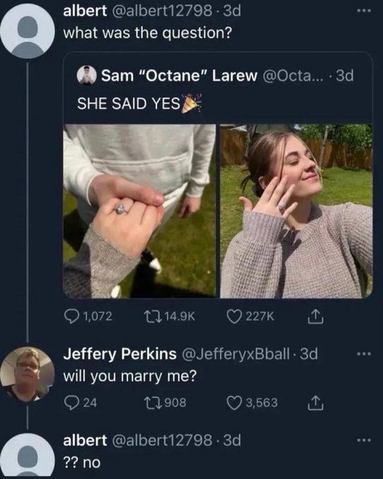 You had me at no