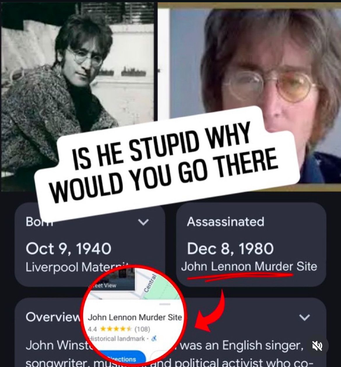 He's a time traveler who had to close the loop