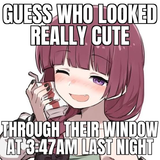 I saw you U.U