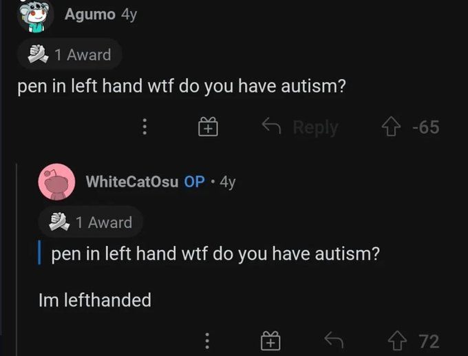 Because every unusual thing somone does is autism