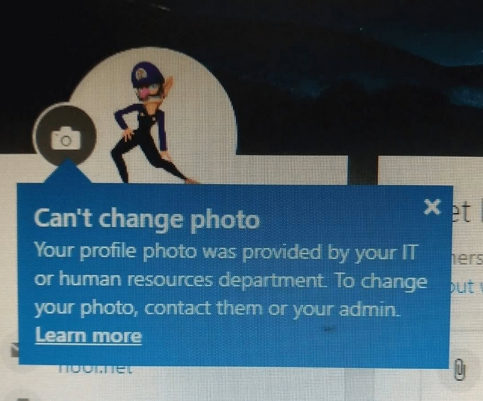 Why would he want to change that?