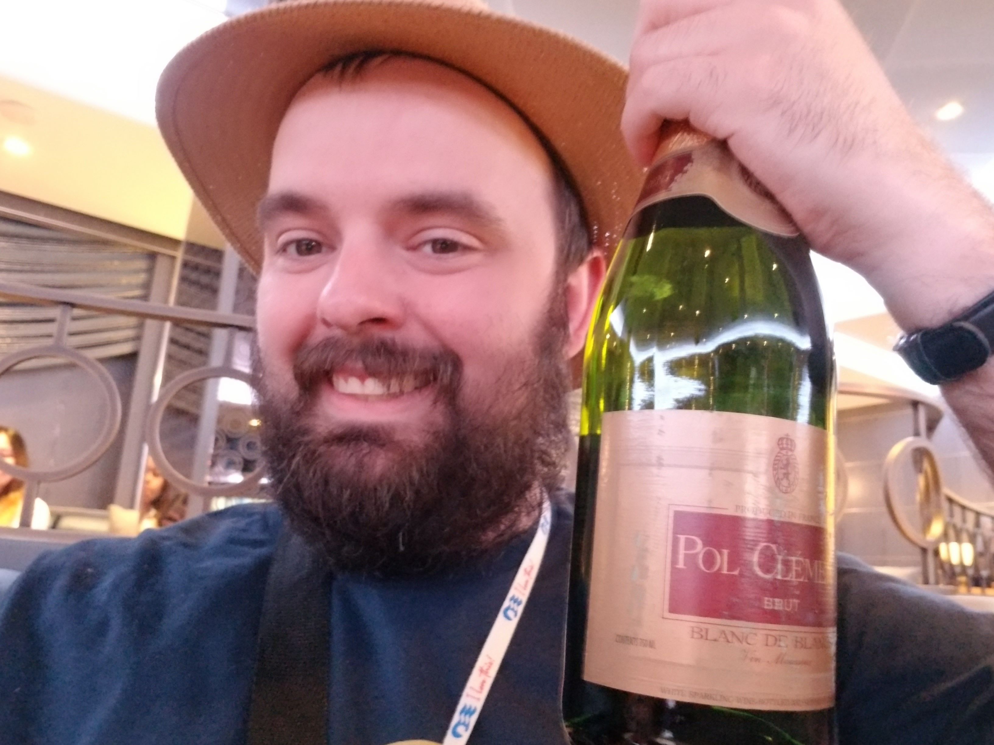 Won a bottle of champagne doing a crazy excitement