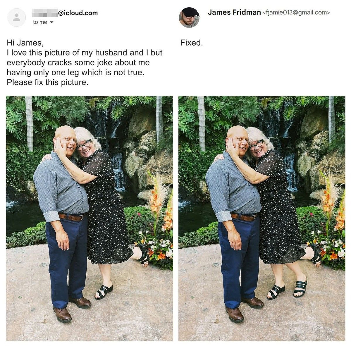 Now he's not the only one with three legs