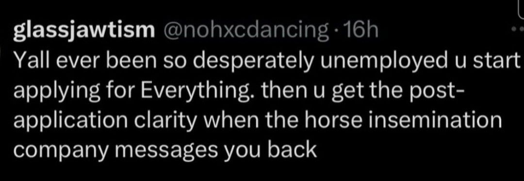 Horse insemination company representative: "That musical outreach meme must have paid off"