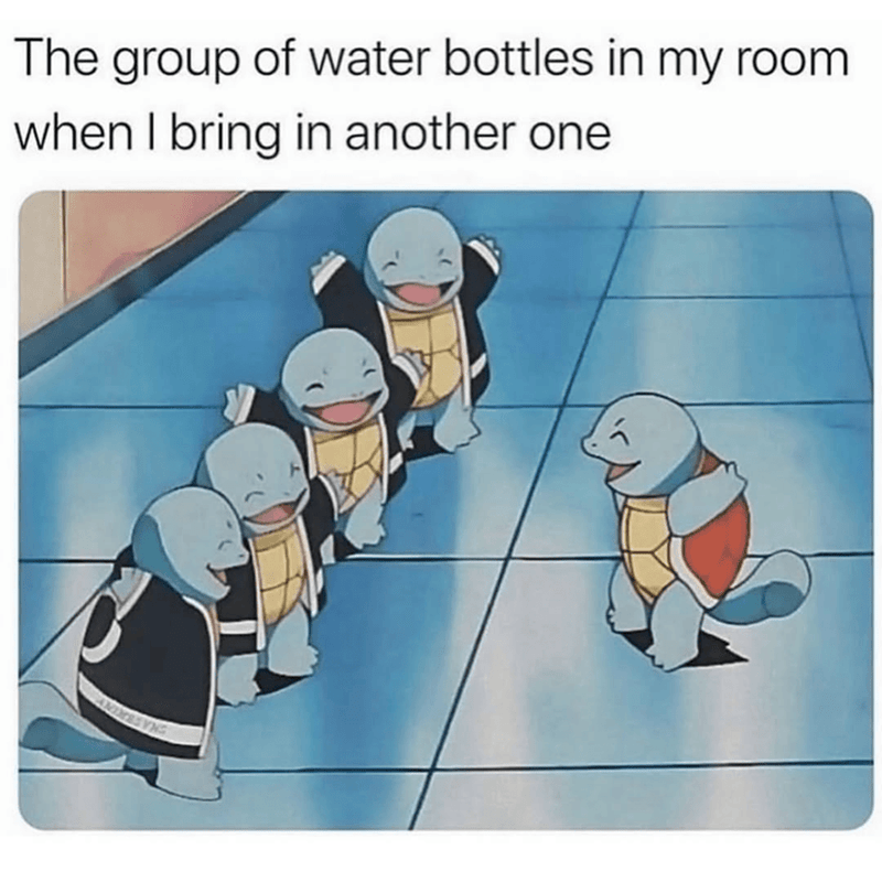 I always forget to drink water