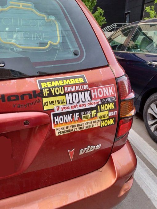 Honk if you're having a stroke