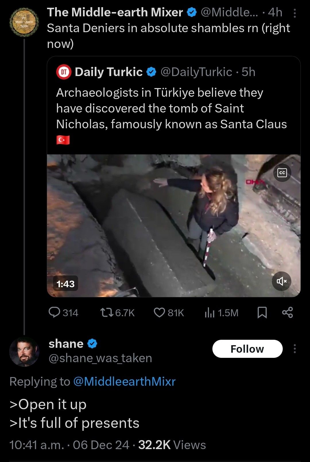 They unleased the ghost of Christmas past