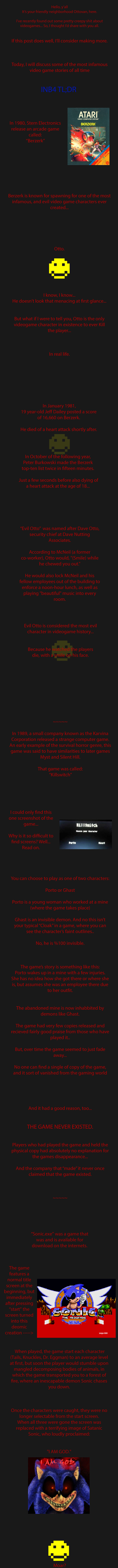 Horror game legends