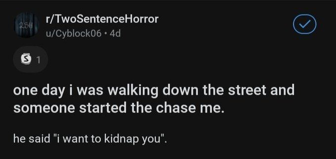 The horror...