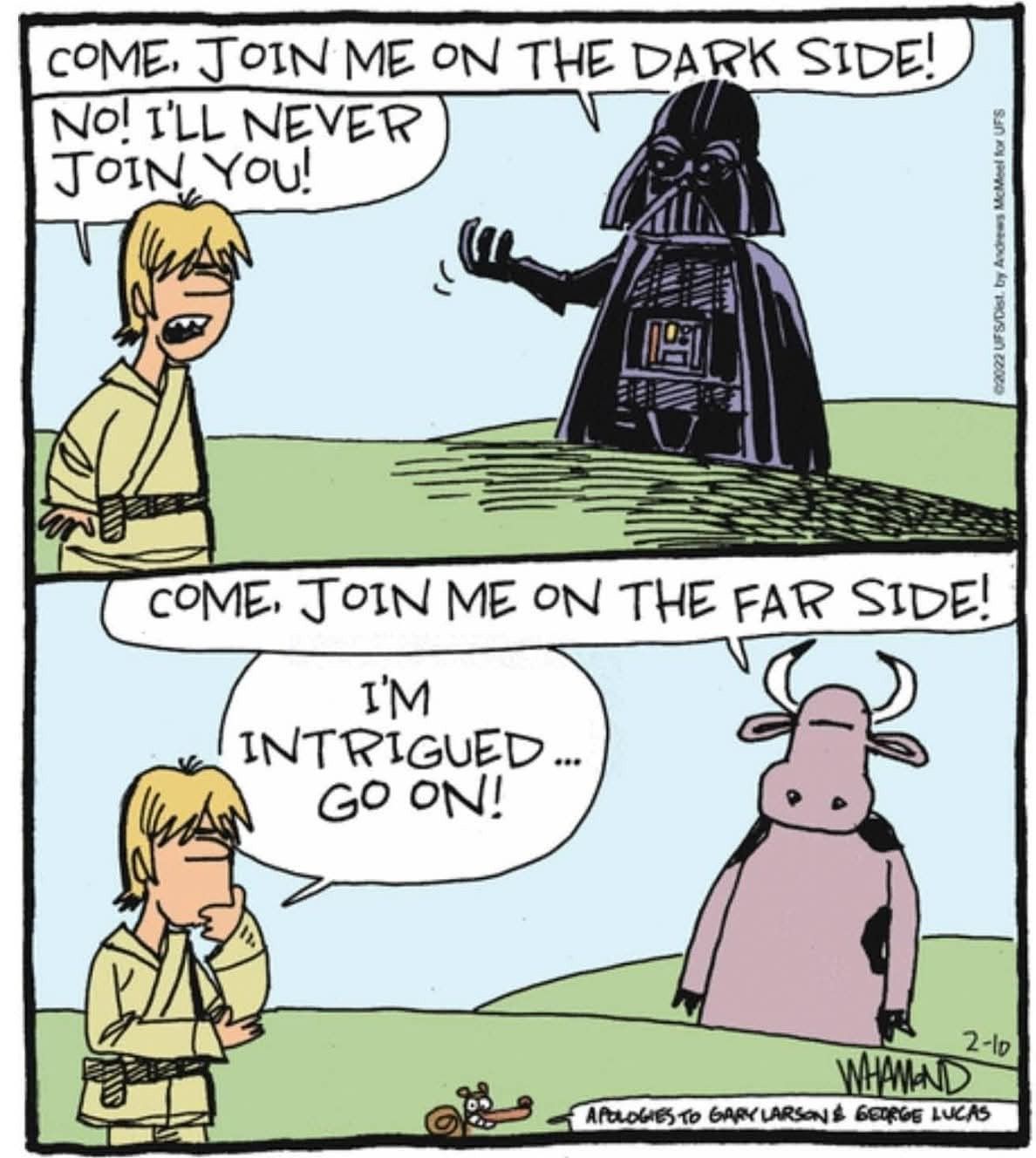 The dark side of the Far Side