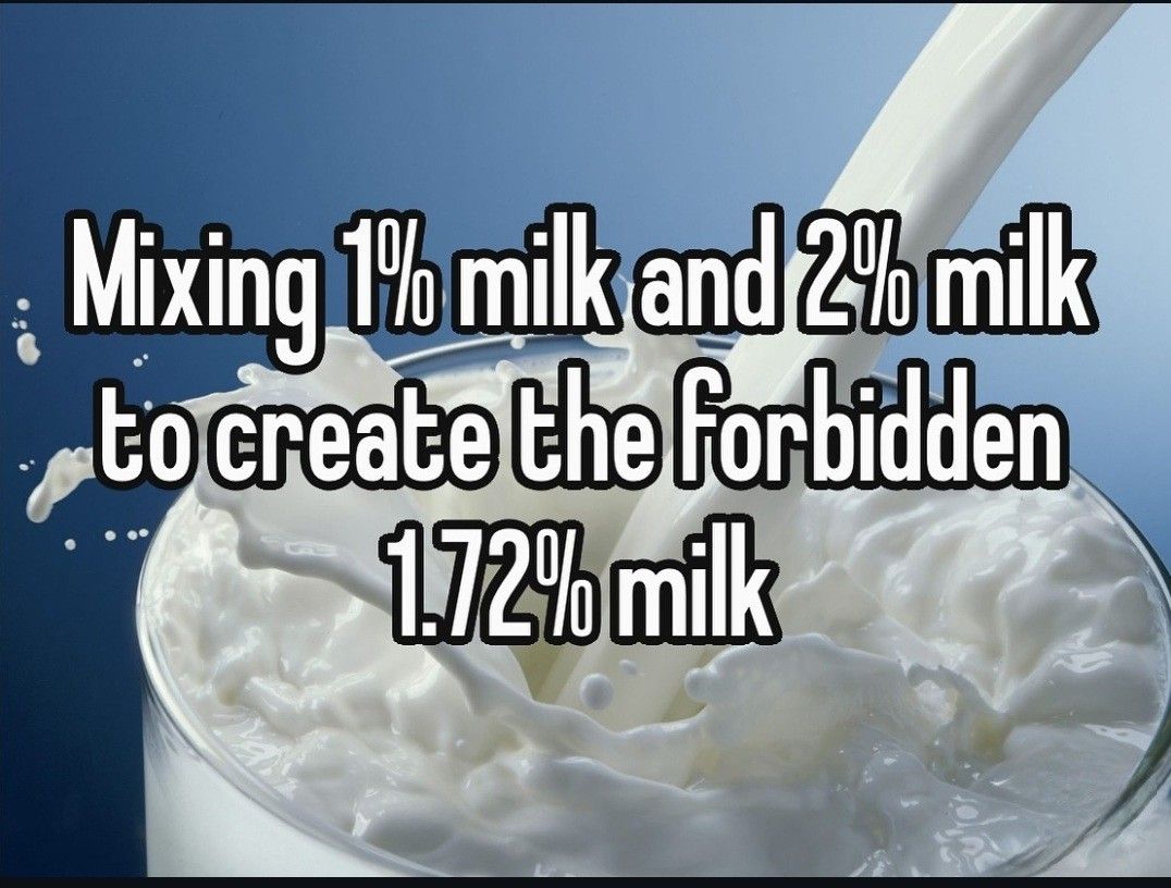 It's only whole milk if it's a whole number