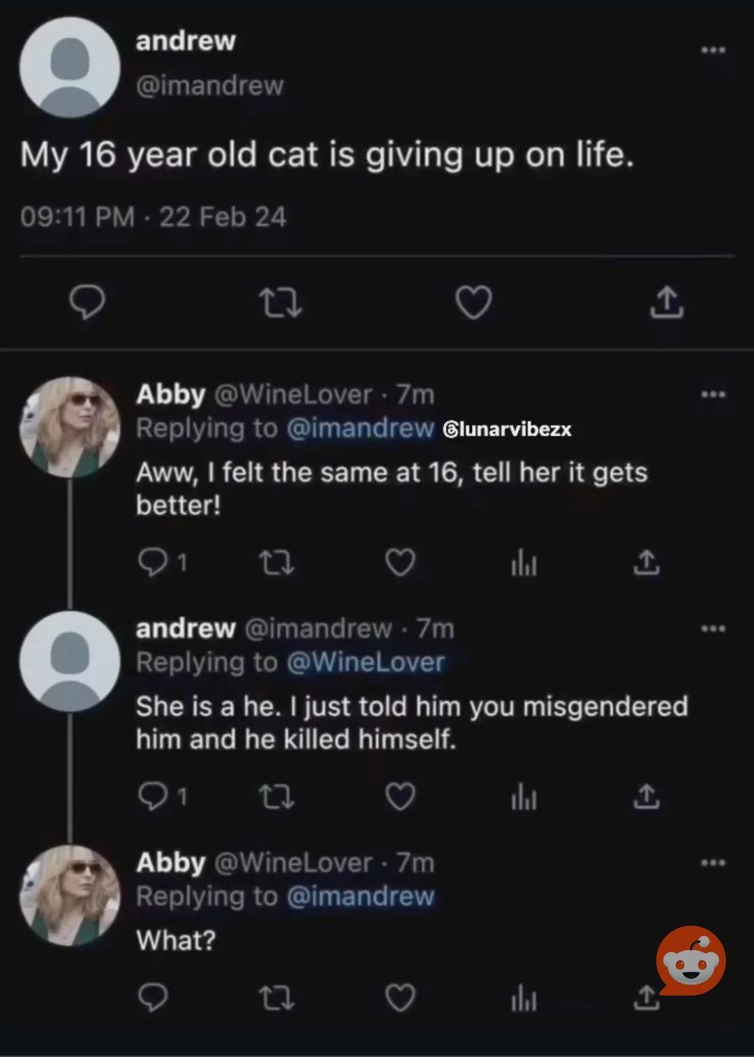 She should be ashamed
