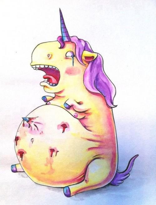 Pregnancy. it's even harder for unicorns