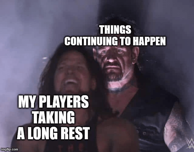 They took a long rest inside the walls of Castle Ravenloft