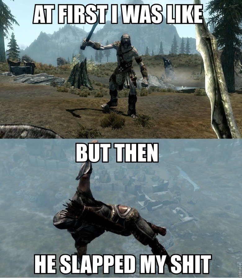 "I'm level 3 now, I bet I could take him."