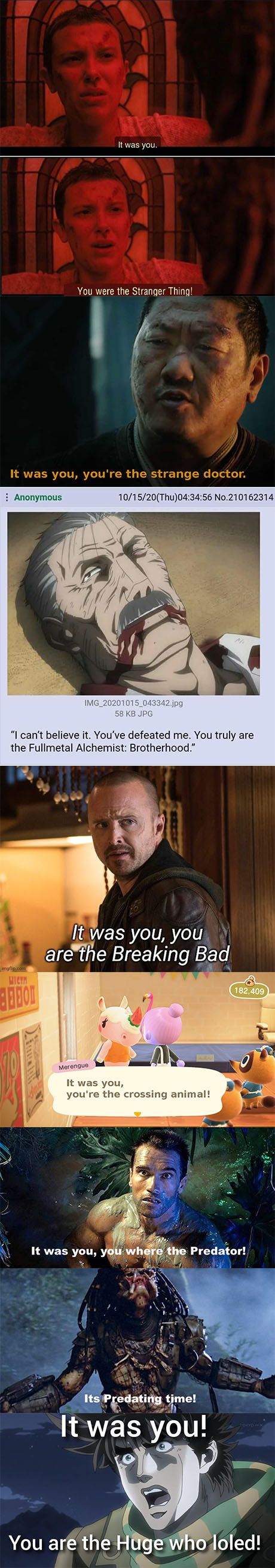 It was you
